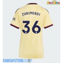 Camisa de time de futebol Arsenal Martin Zubimendi #36 Replicas 3º Equipamento Feminina 2026-27 Manga Curta